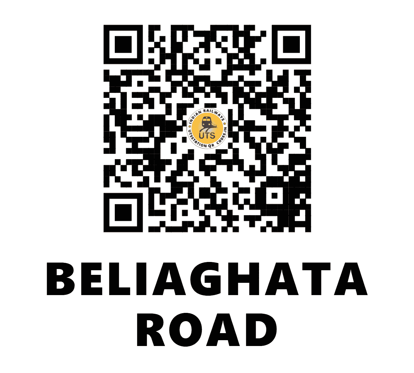UTS QR Code for BELIAGHATA ROAD - BGRD - ER (WEST BENGAL)